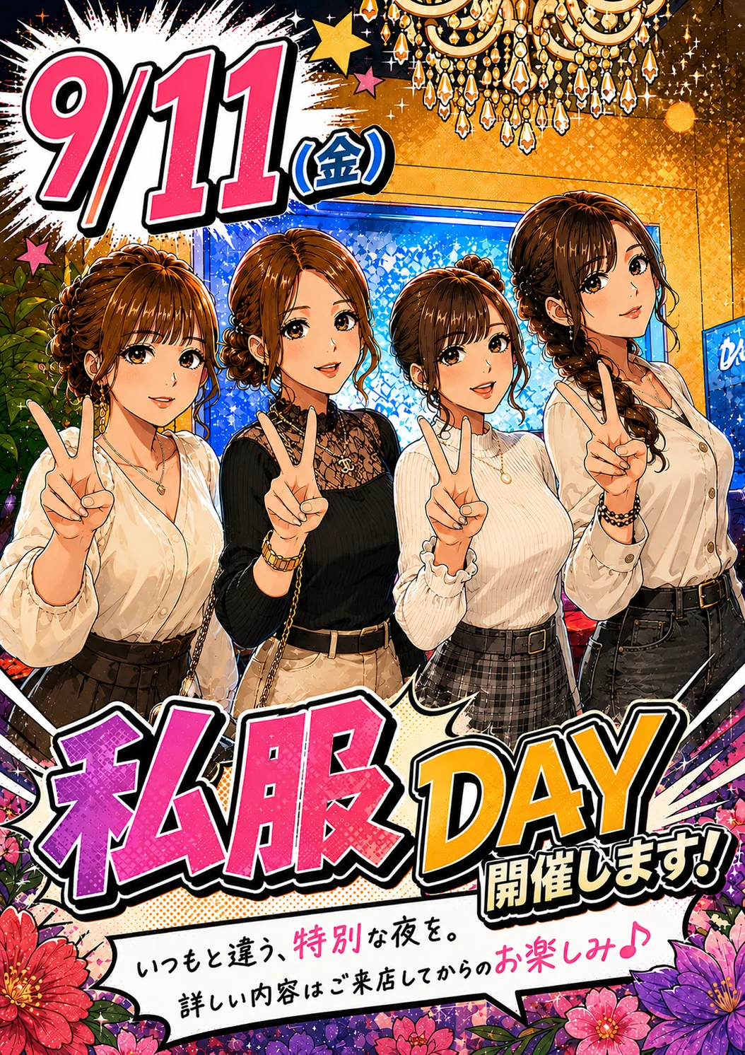 私服DAY 2026年9月11日（金）club 麒麟