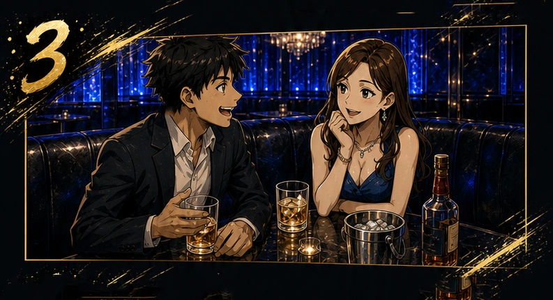 女の子との会話を楽しむ漫画イメージ